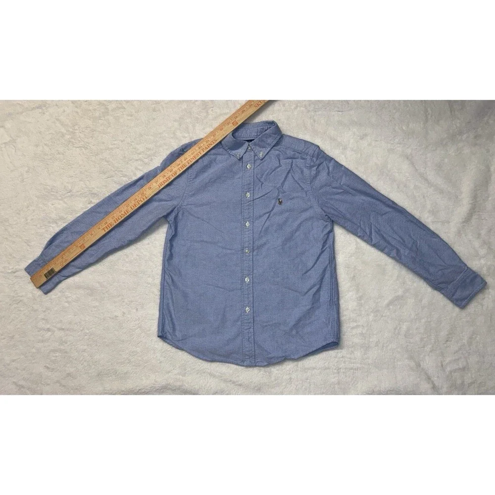 Ralph Lauren boys Size 14-16 Large Button Down Long Sleeve Button Down Shirt